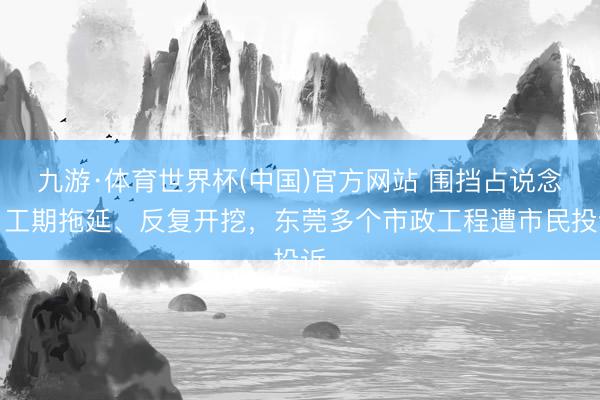 九游·体育世界杯(中国)官方网站 围挡占说念、工期拖延、反复开挖,东莞多个市政工程遭市民投诉